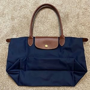 Longchamp Le Pliage Medium Tote Navy